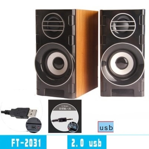 FT-2031 USB  Speakers (PC & Mobile Price in Pakistan | Compact 2.0 Channel 