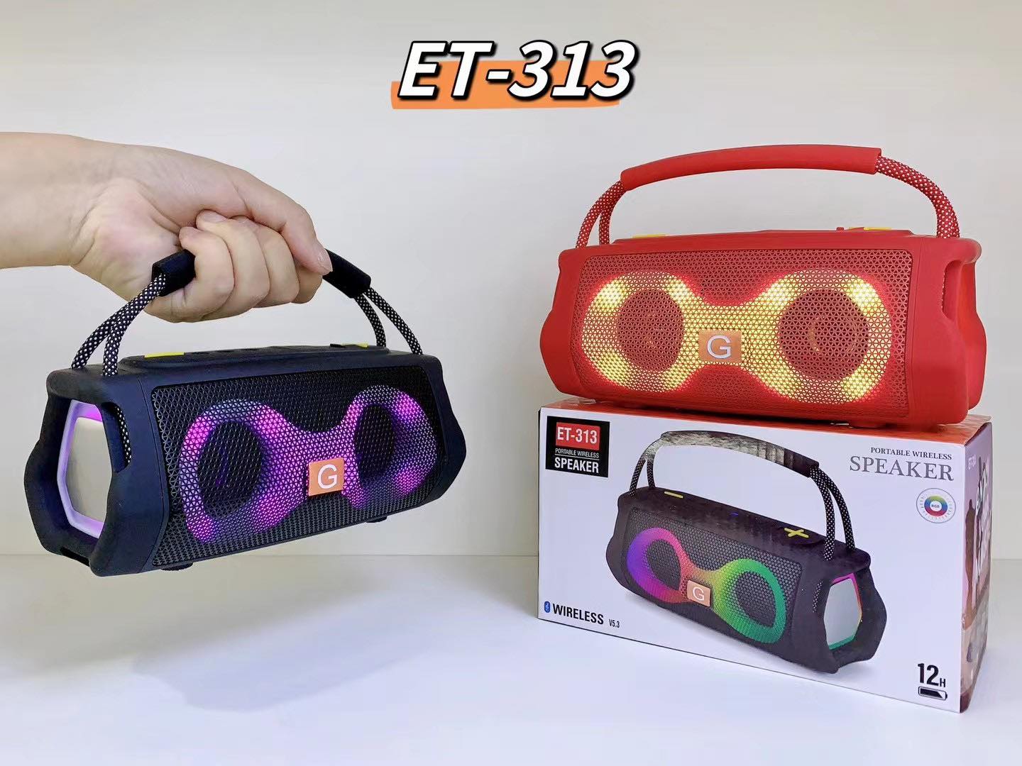 ET-313 Portable Wireless Speaker Price in Pakistan | RGB Light Bluetooth Speaker