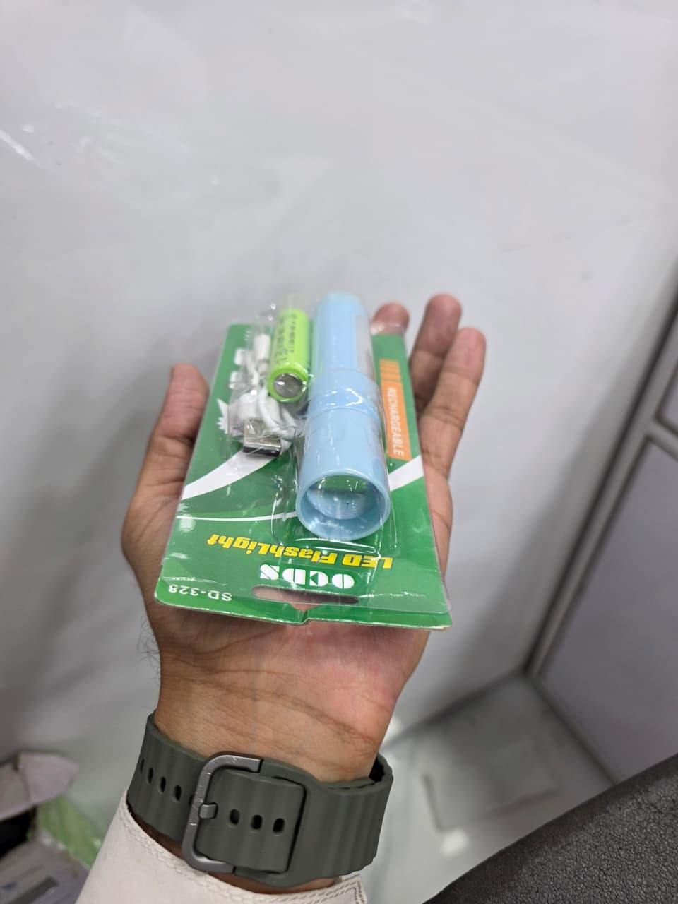 SD-328 Mini Rechargeable Torch Price in Pakistan | Type-C Zoom COB Flashlight