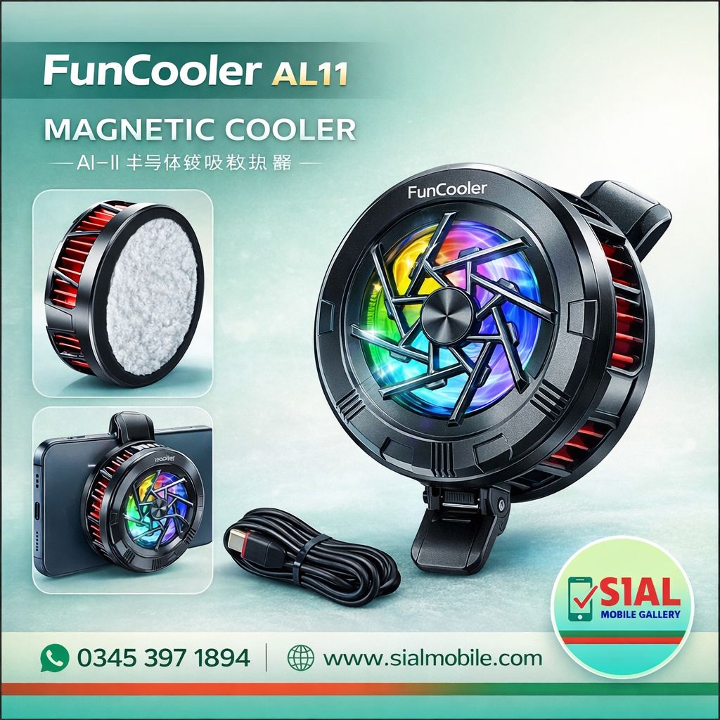 AL11 Mobile Cooling Fan Price in Pakistan | Magnetic Phone Cooler Type-C