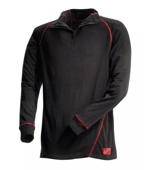 Men's Black Thermal Pullover