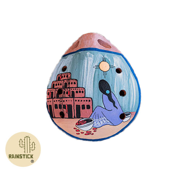 Ocarina pintada a mano