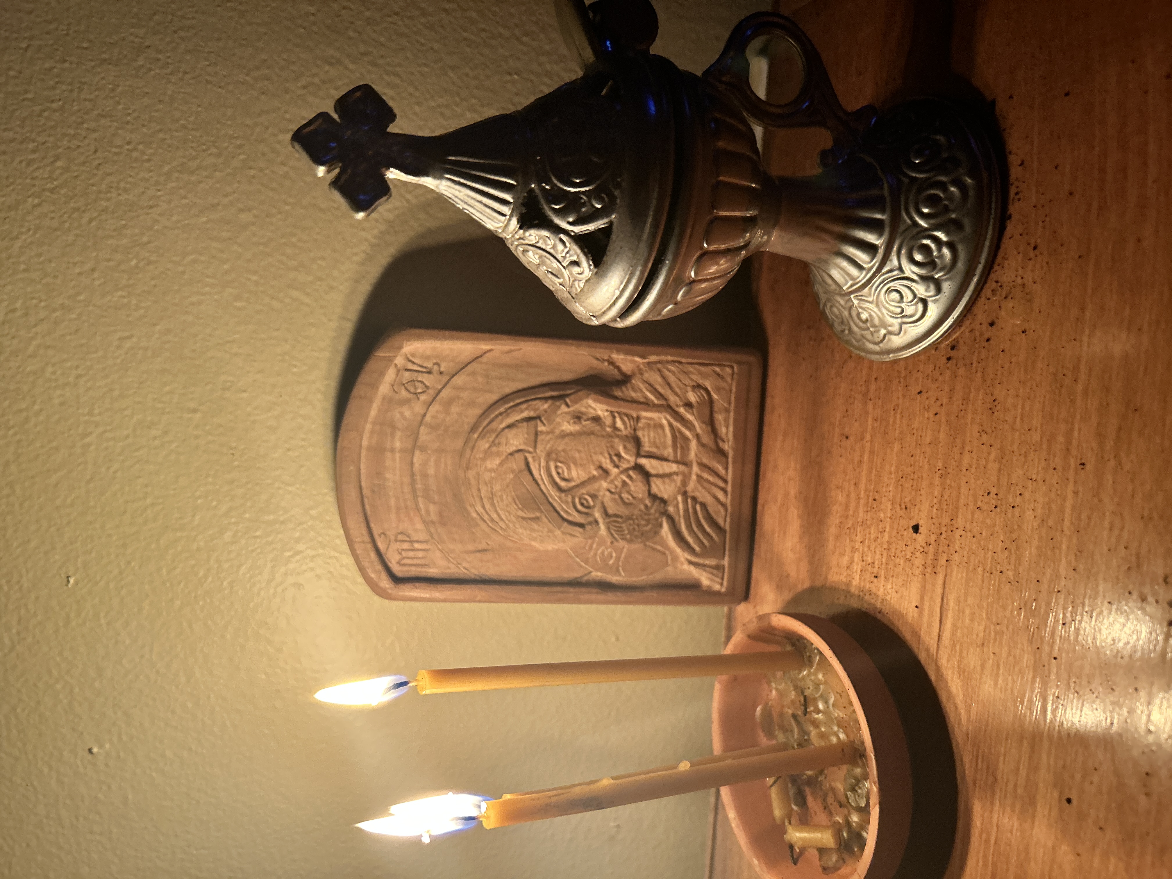 Hand-carved Christian Icon