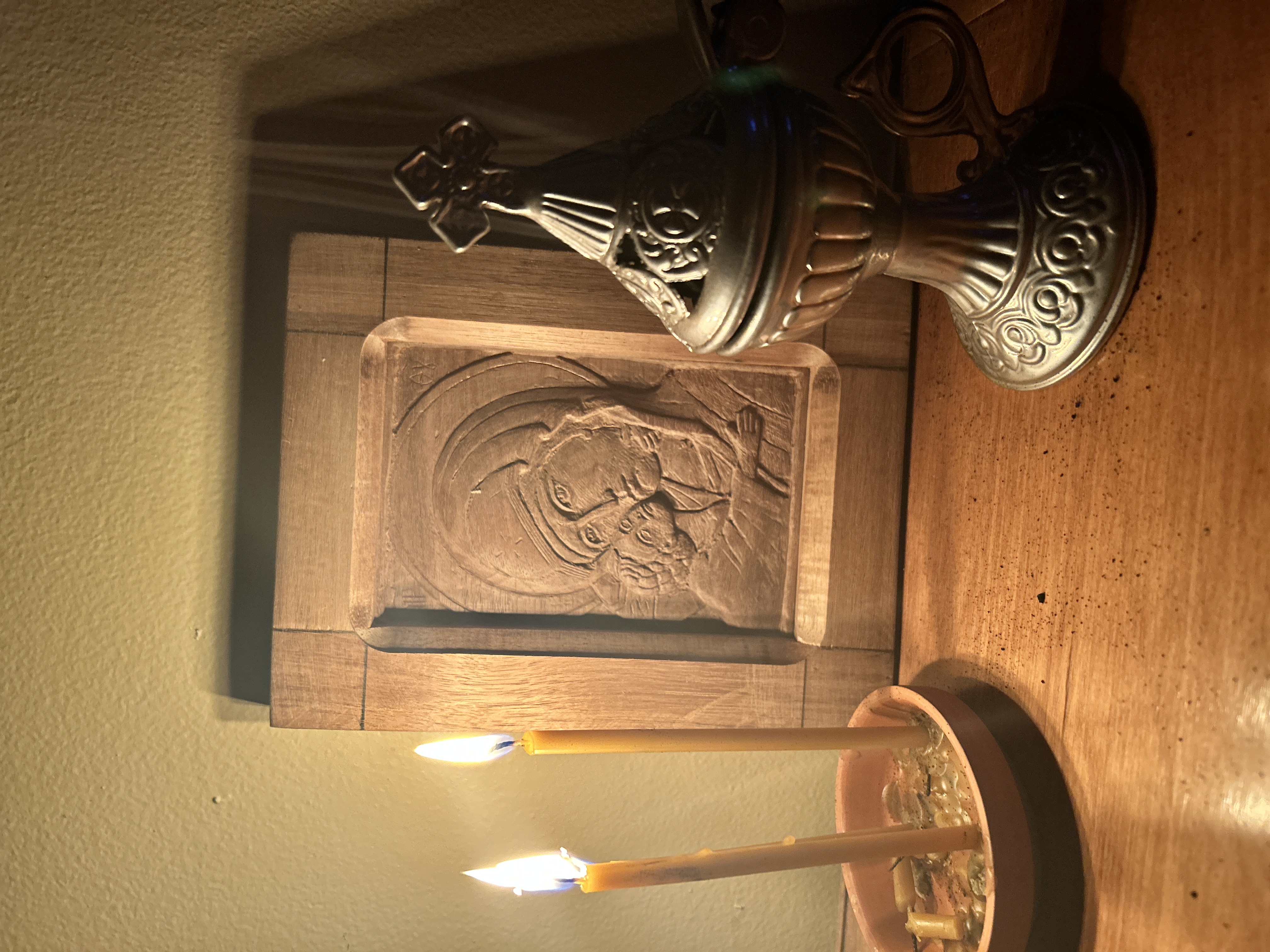 Wooden Orthodox Icon Plaque