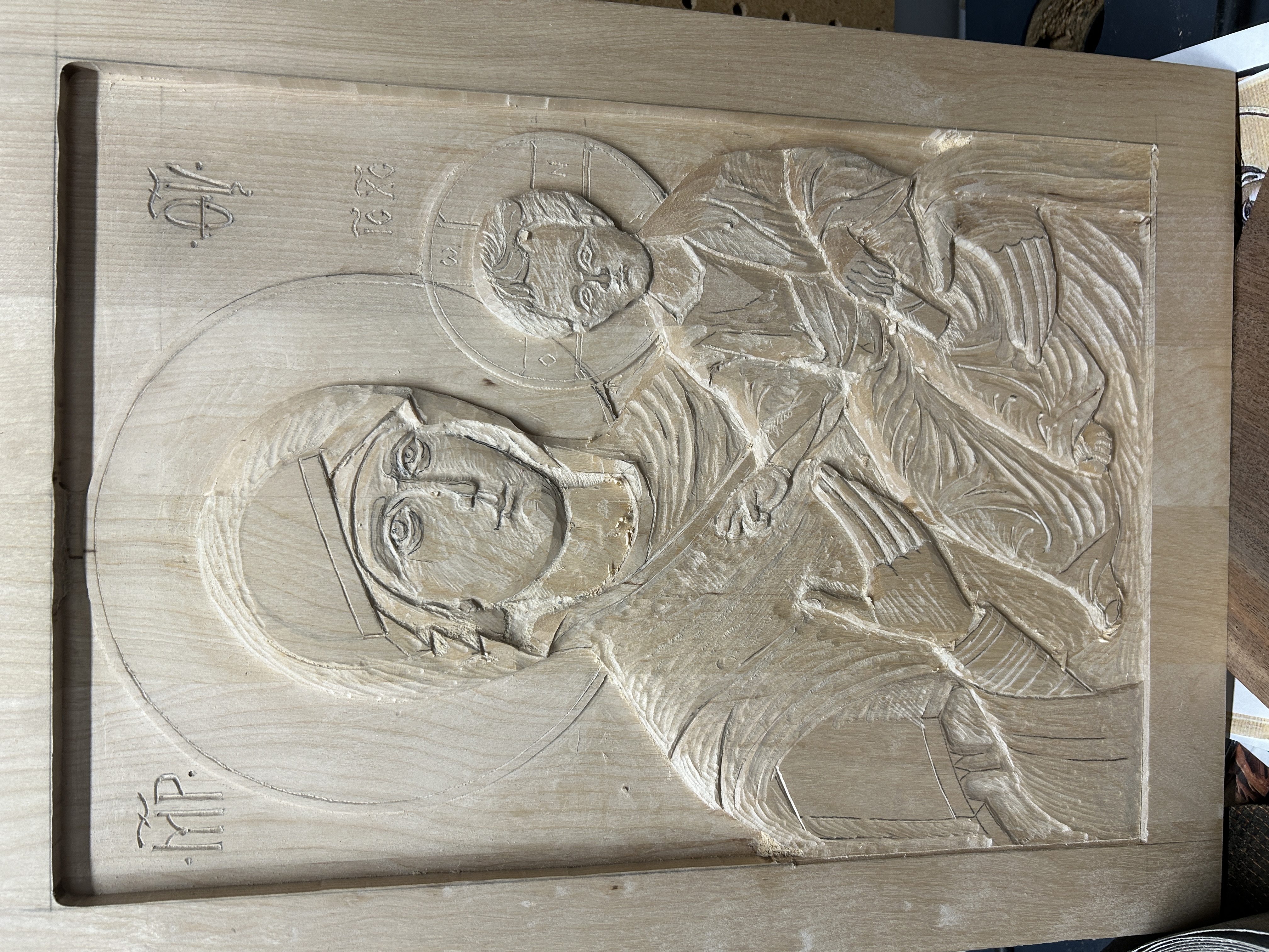 Wooden Orthodox Icon Carving