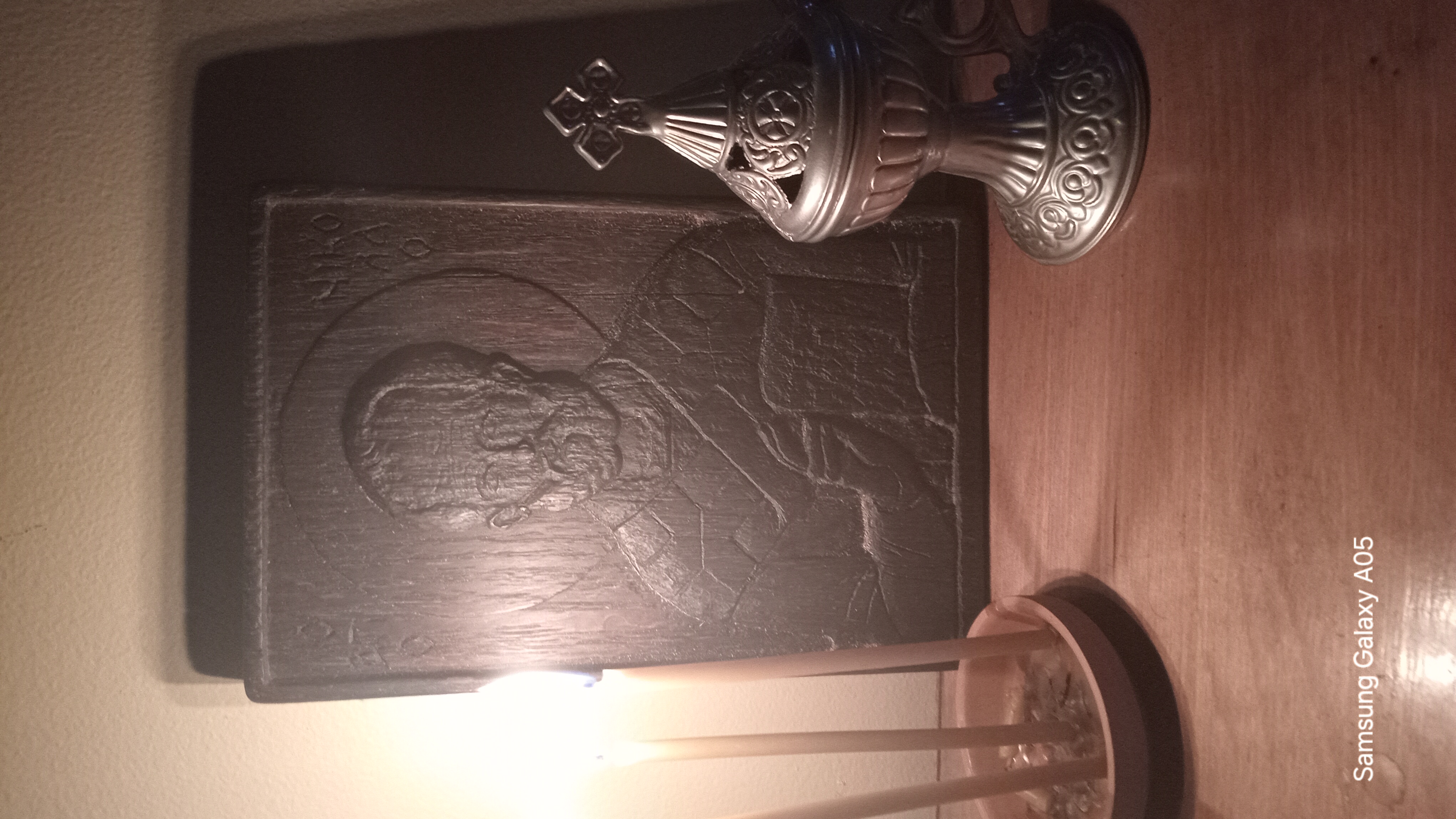 Wooden Orthodox Icon of a Saint
