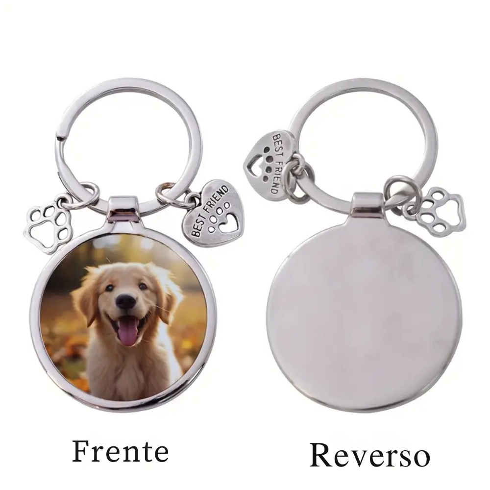 Llavero o placa de mascota personalizable