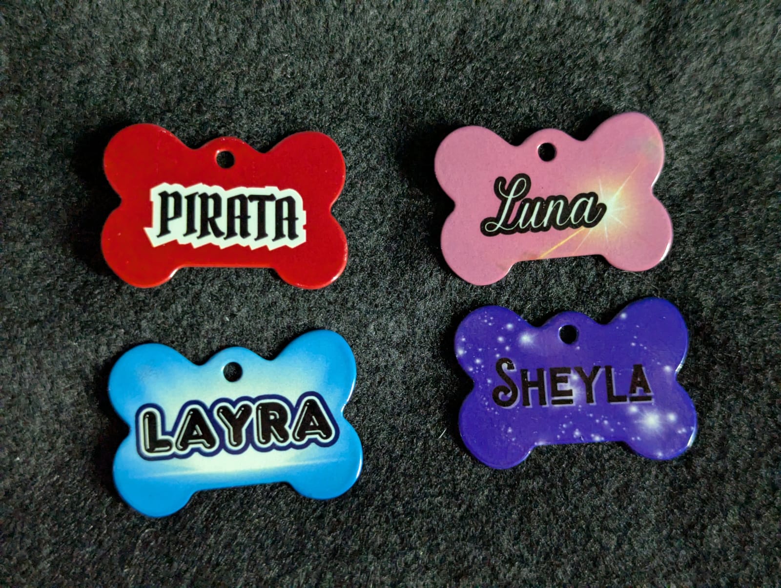 Placas identificadoras para mascotas