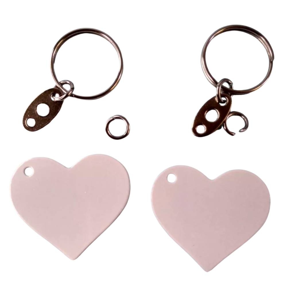 Llaveros corazón personalizables