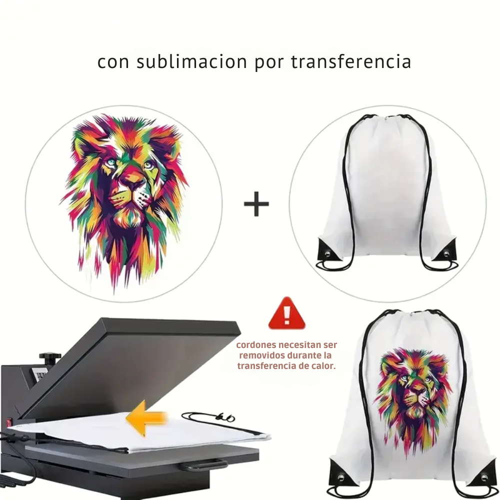 Bolsa de tela personalizada por sublimación