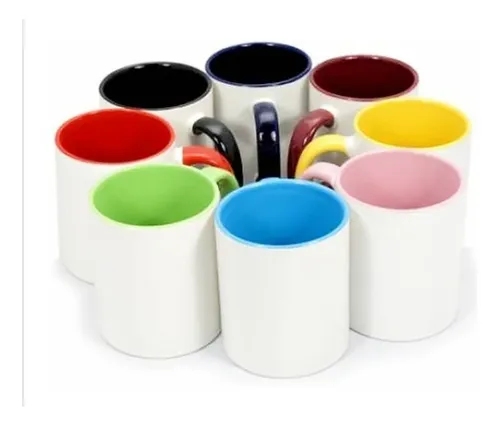 Tazas de cerámica 11oz interior color