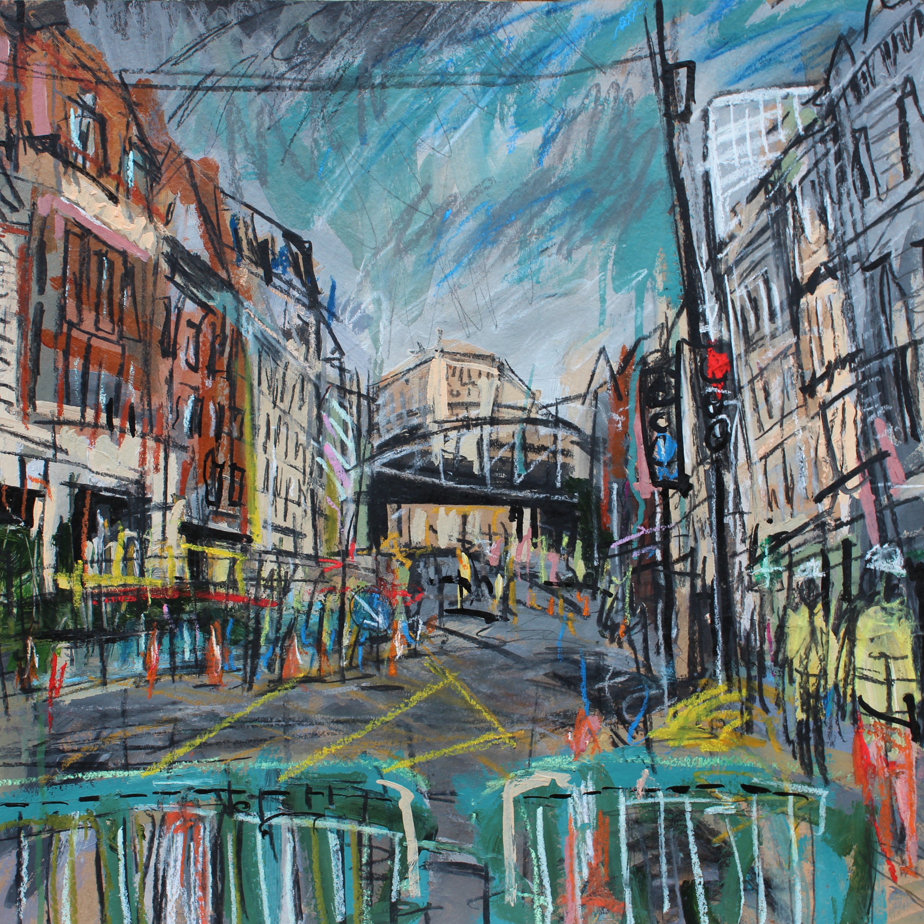 Roadworks near Borough Market