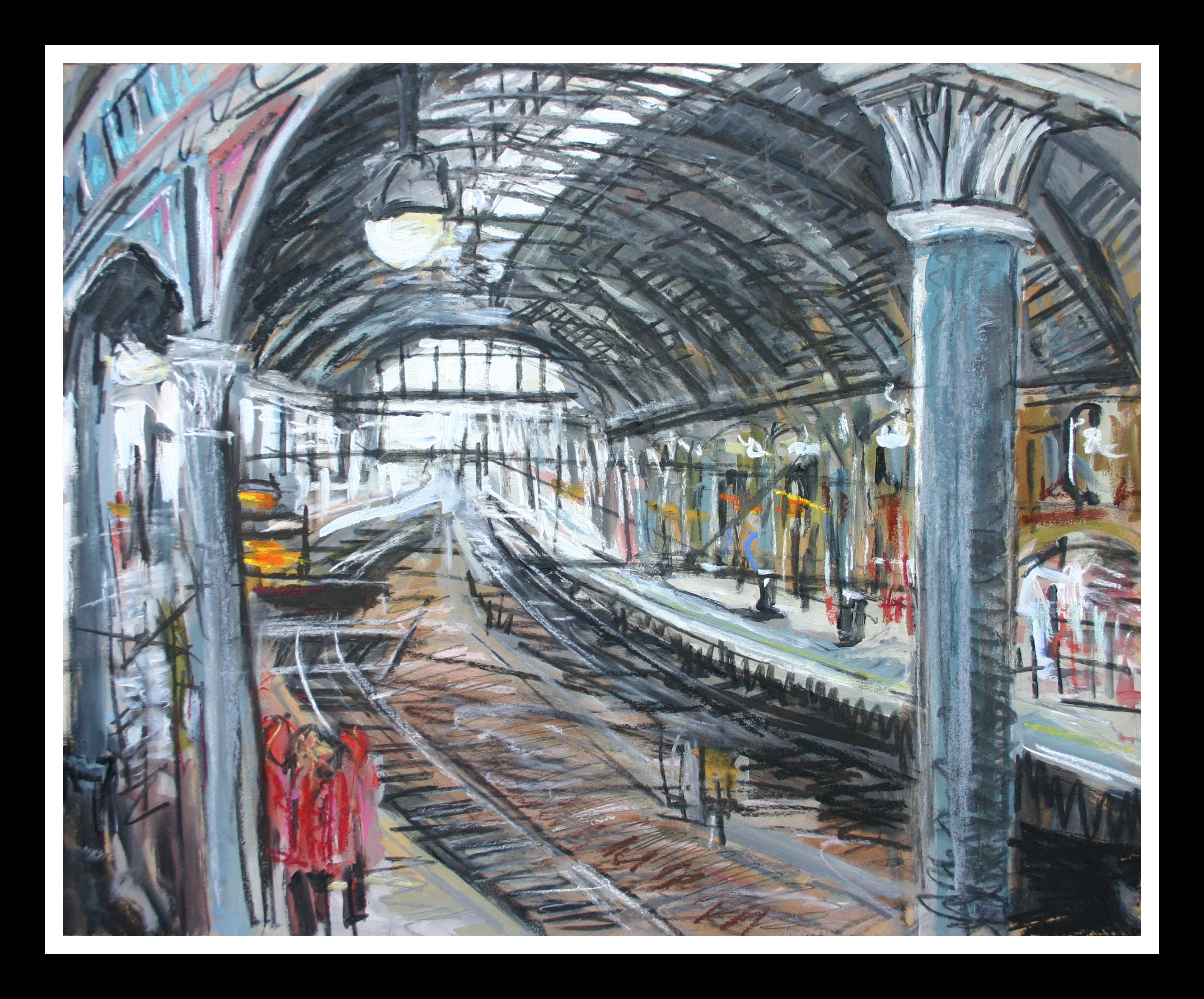 Newcastle station from footbridge