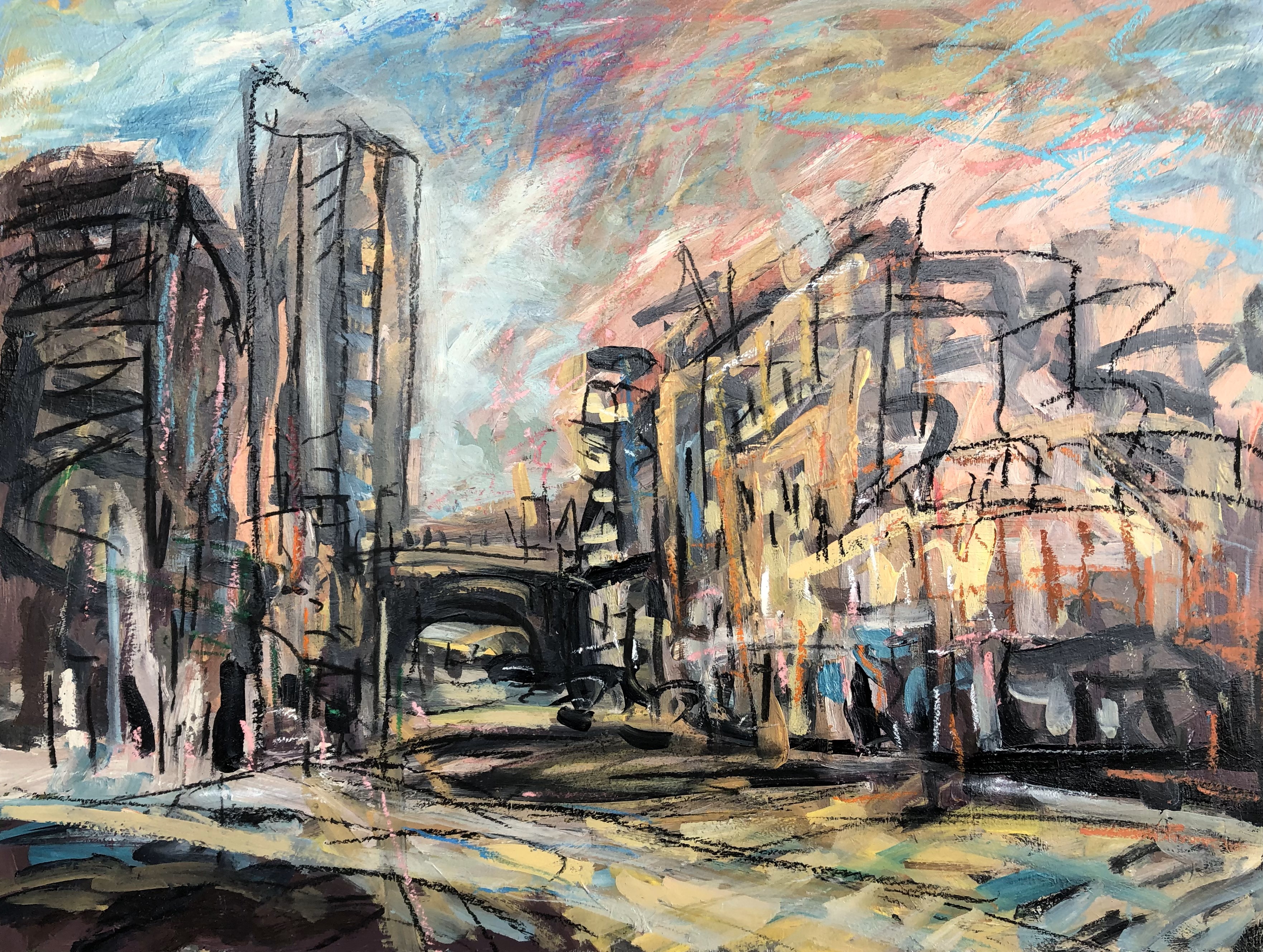 Sun & shadows, Deansgate (Before the towers)