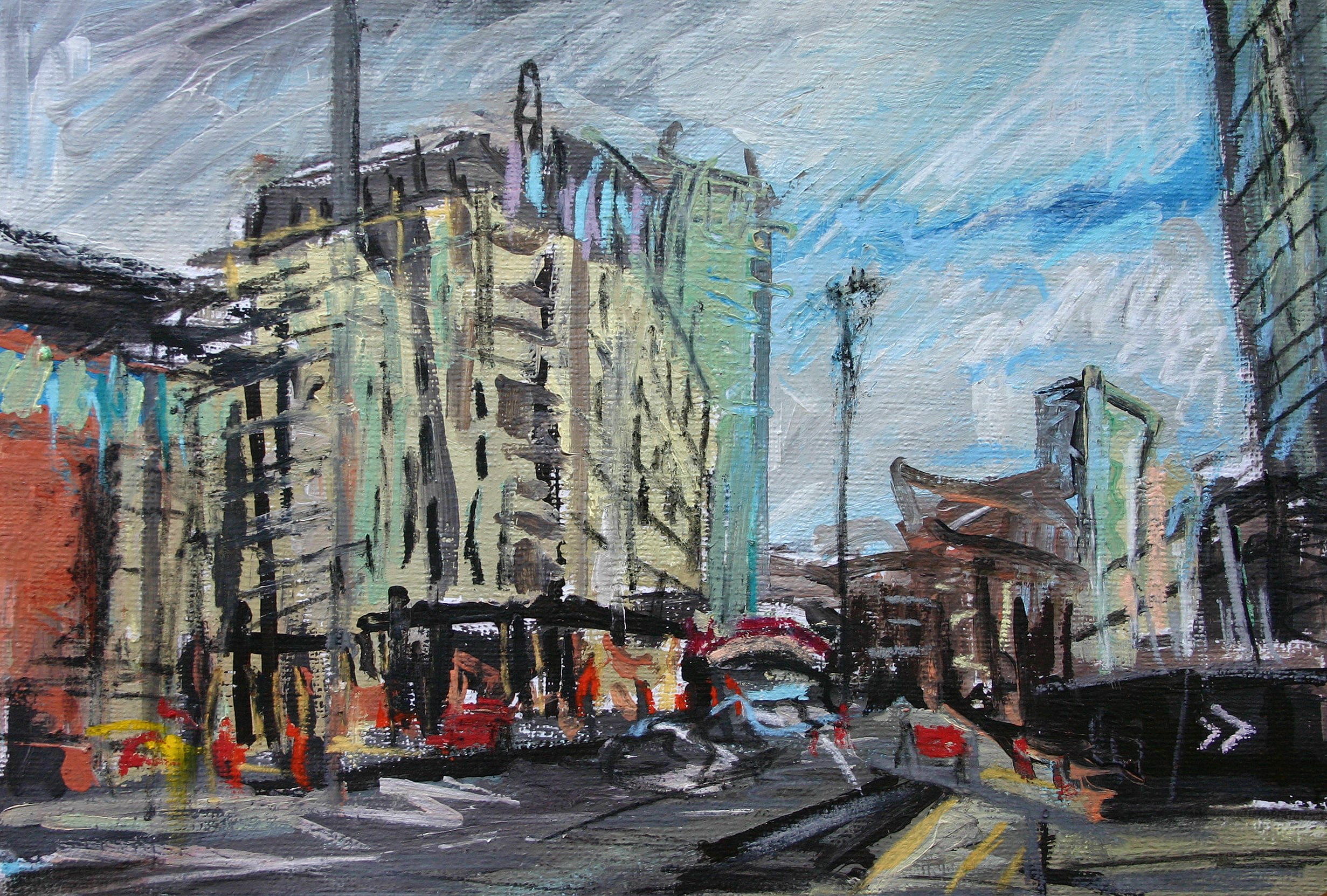 Road works, Deansgate