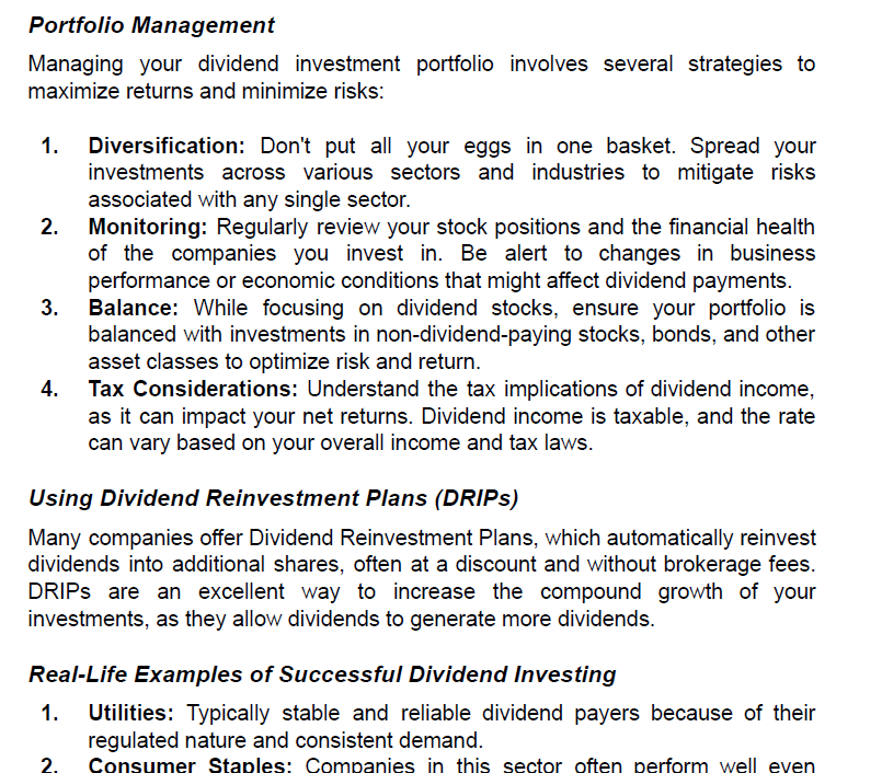 Extra Income Strategies