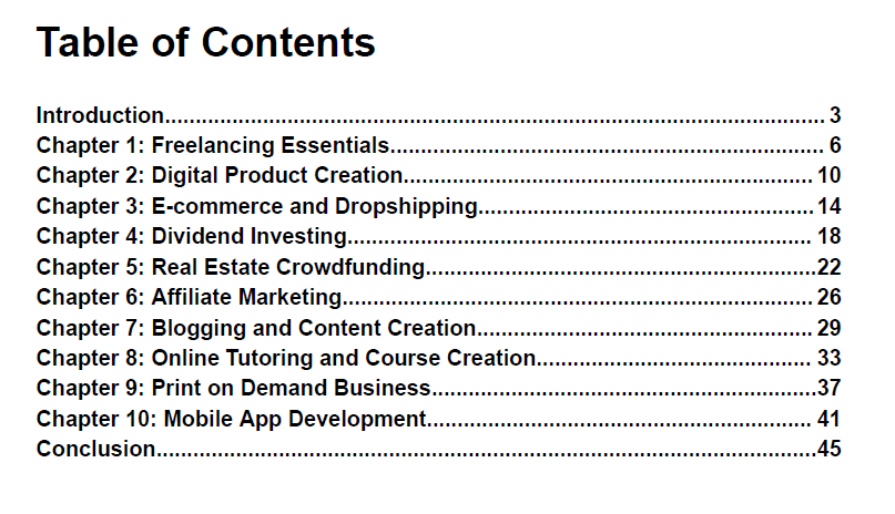 Extra Income Strategies