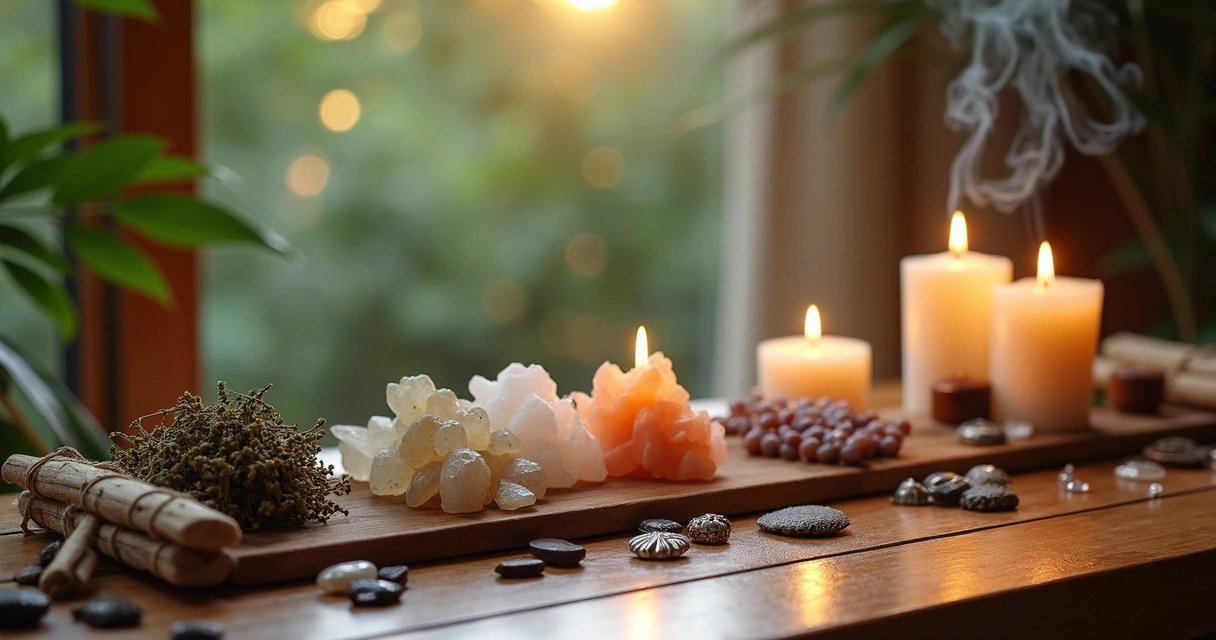 Velas Aromáticas e Cristais