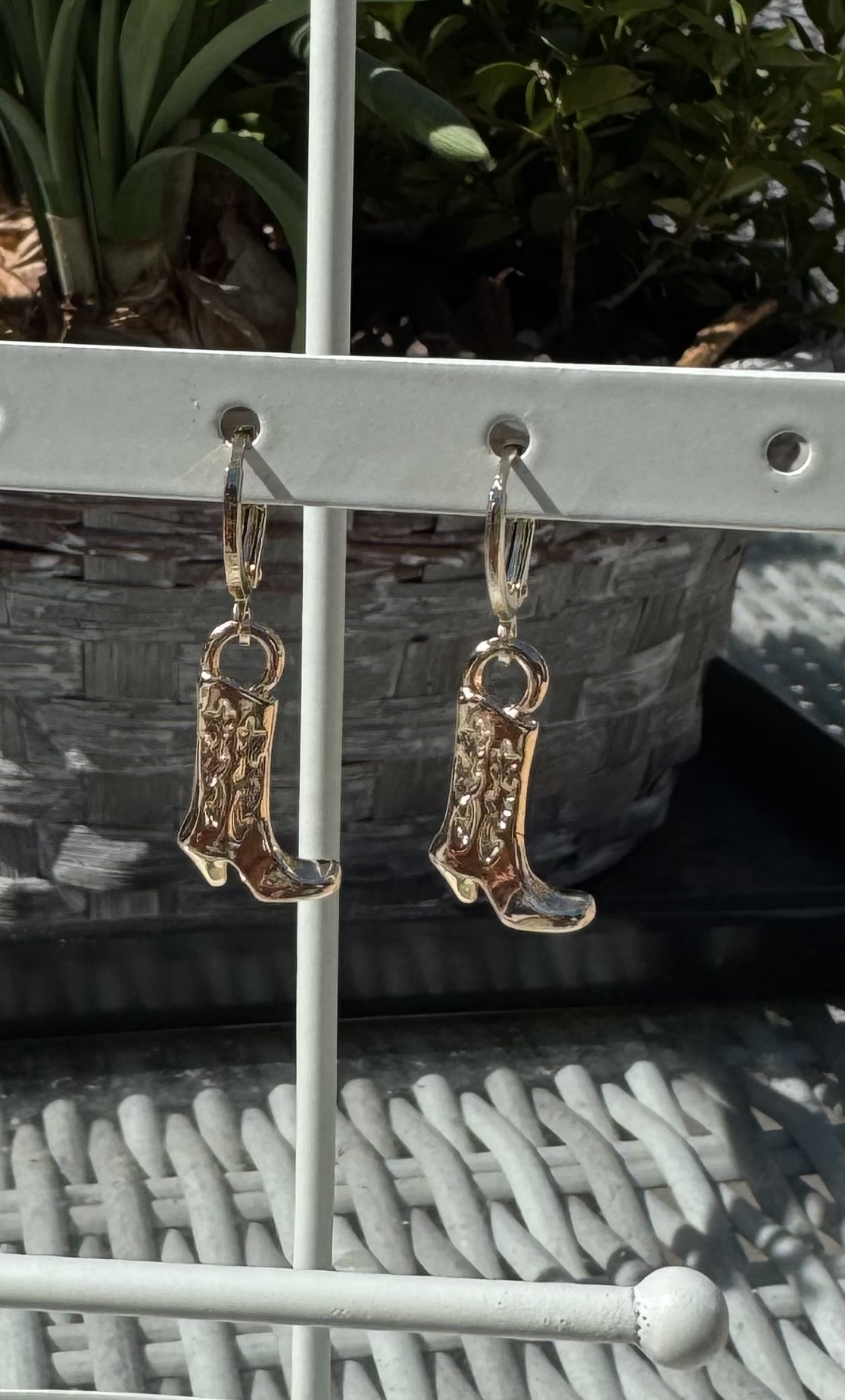 Cowboy boots oorbellen