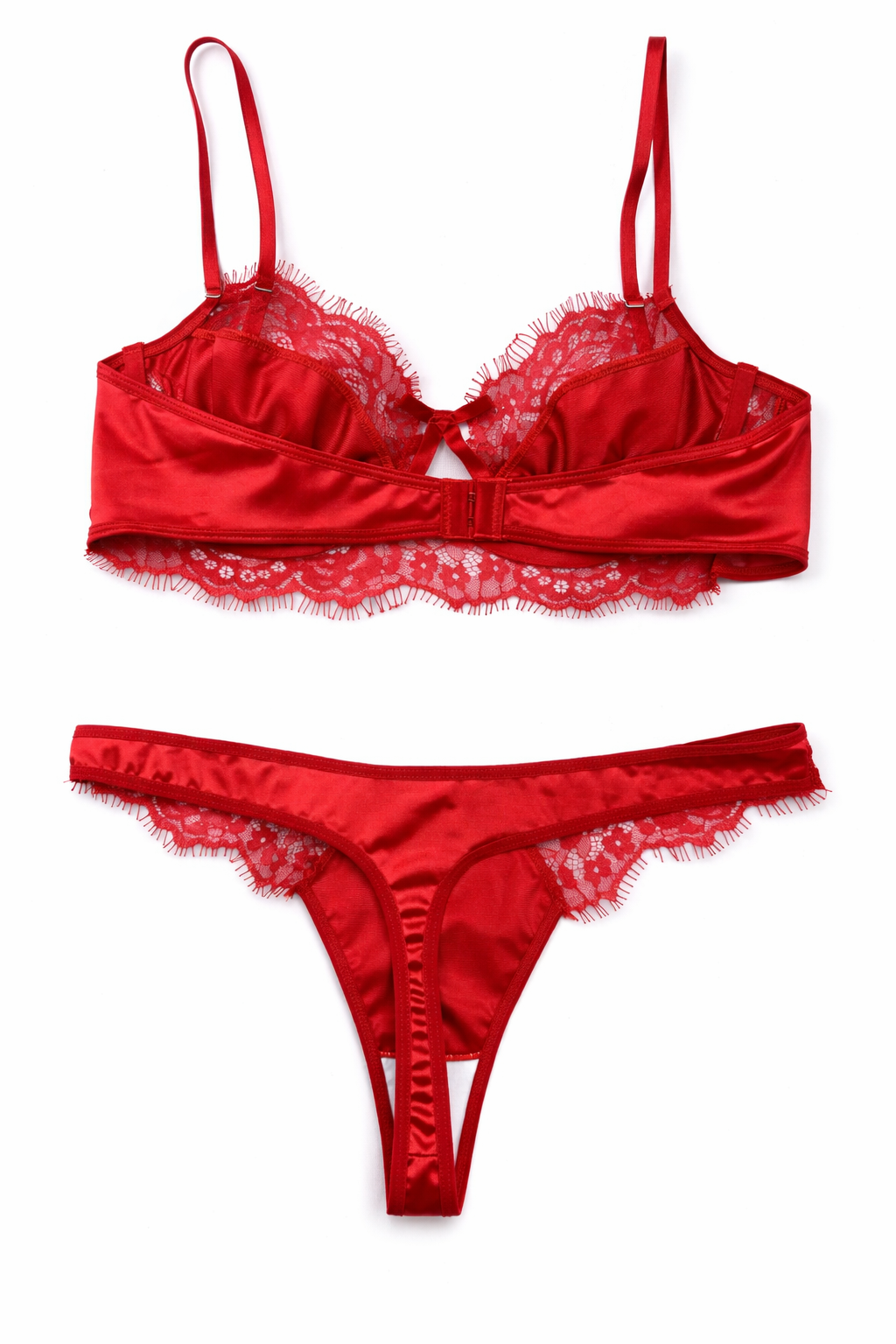 Conjunto de lencería roja