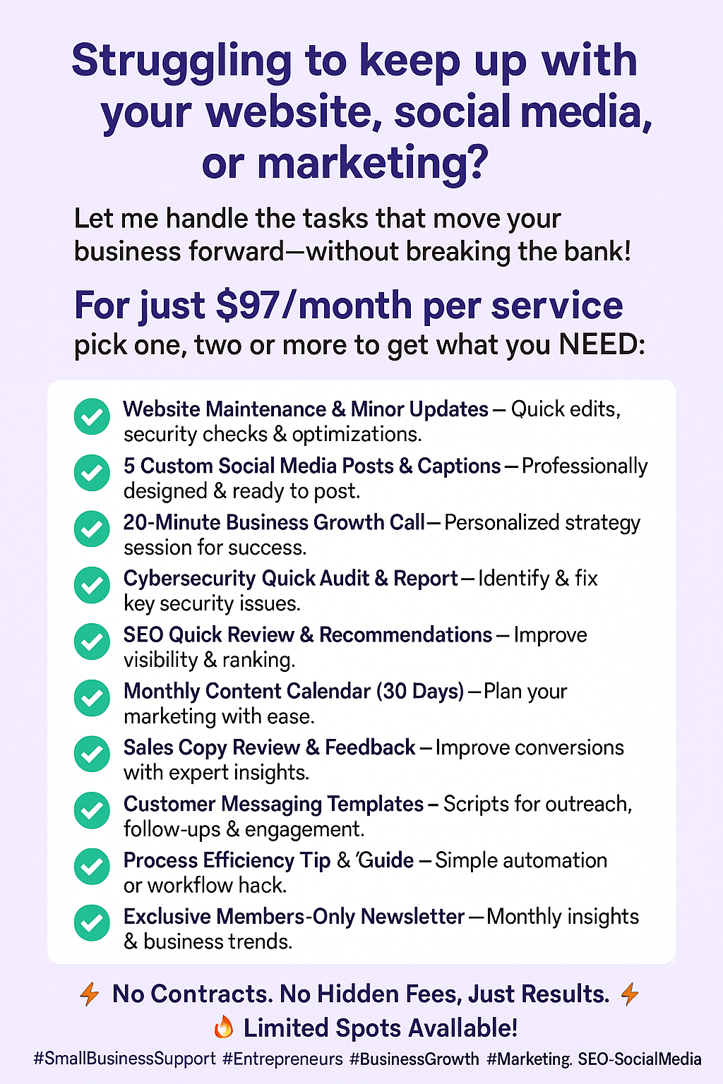 $97/Month Per Service