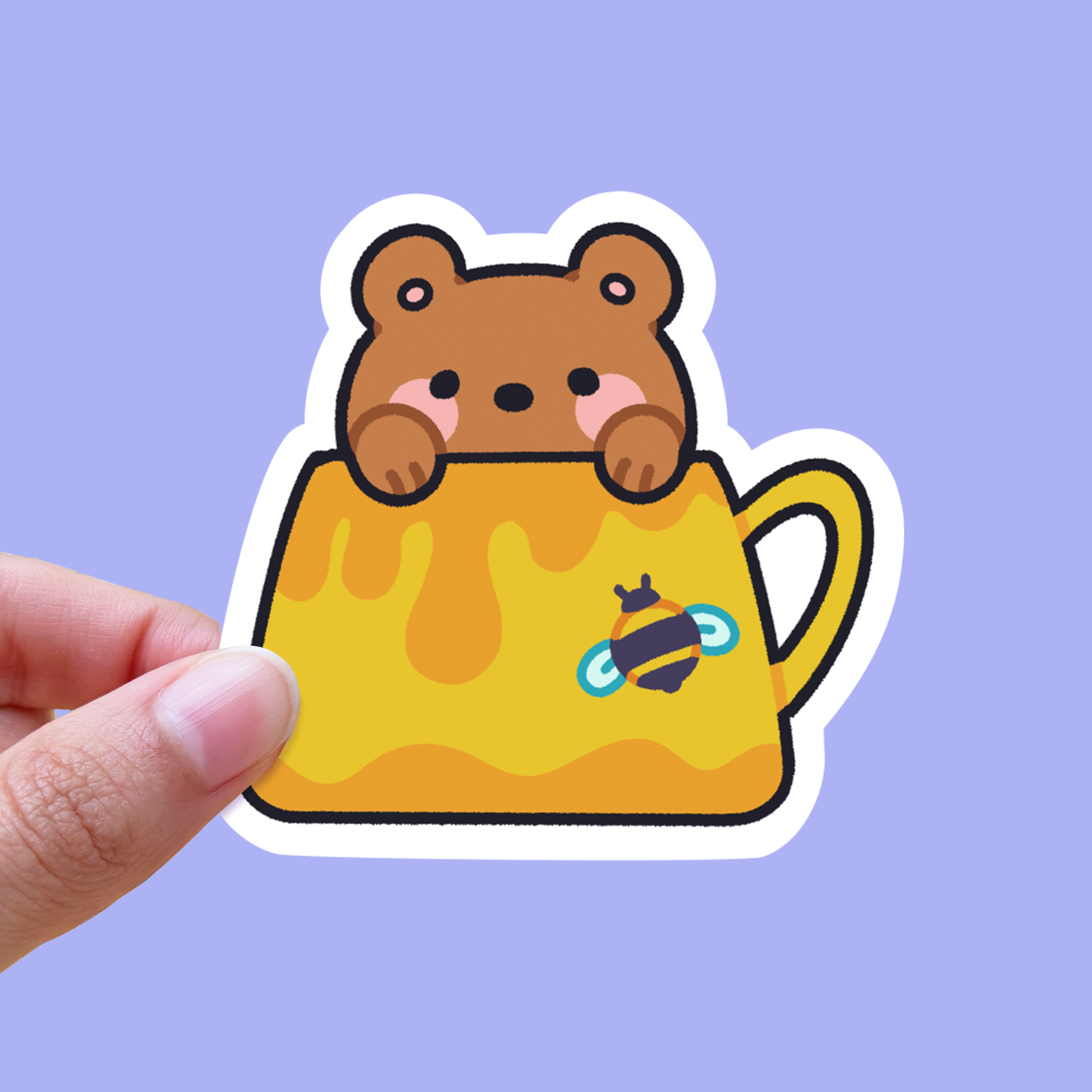 Cute Animal Mug Stickers