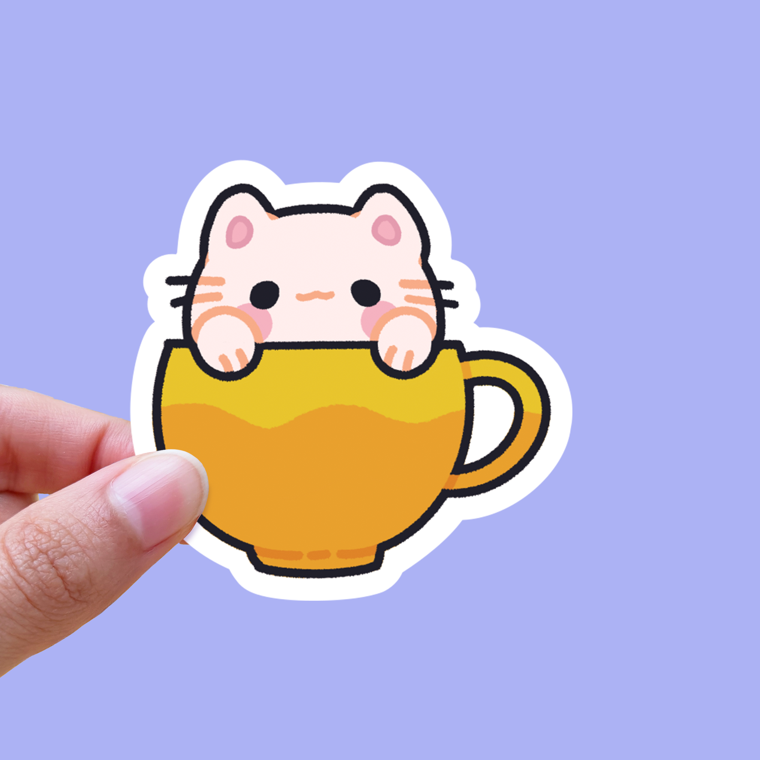 Cute Animal Mug Stickers