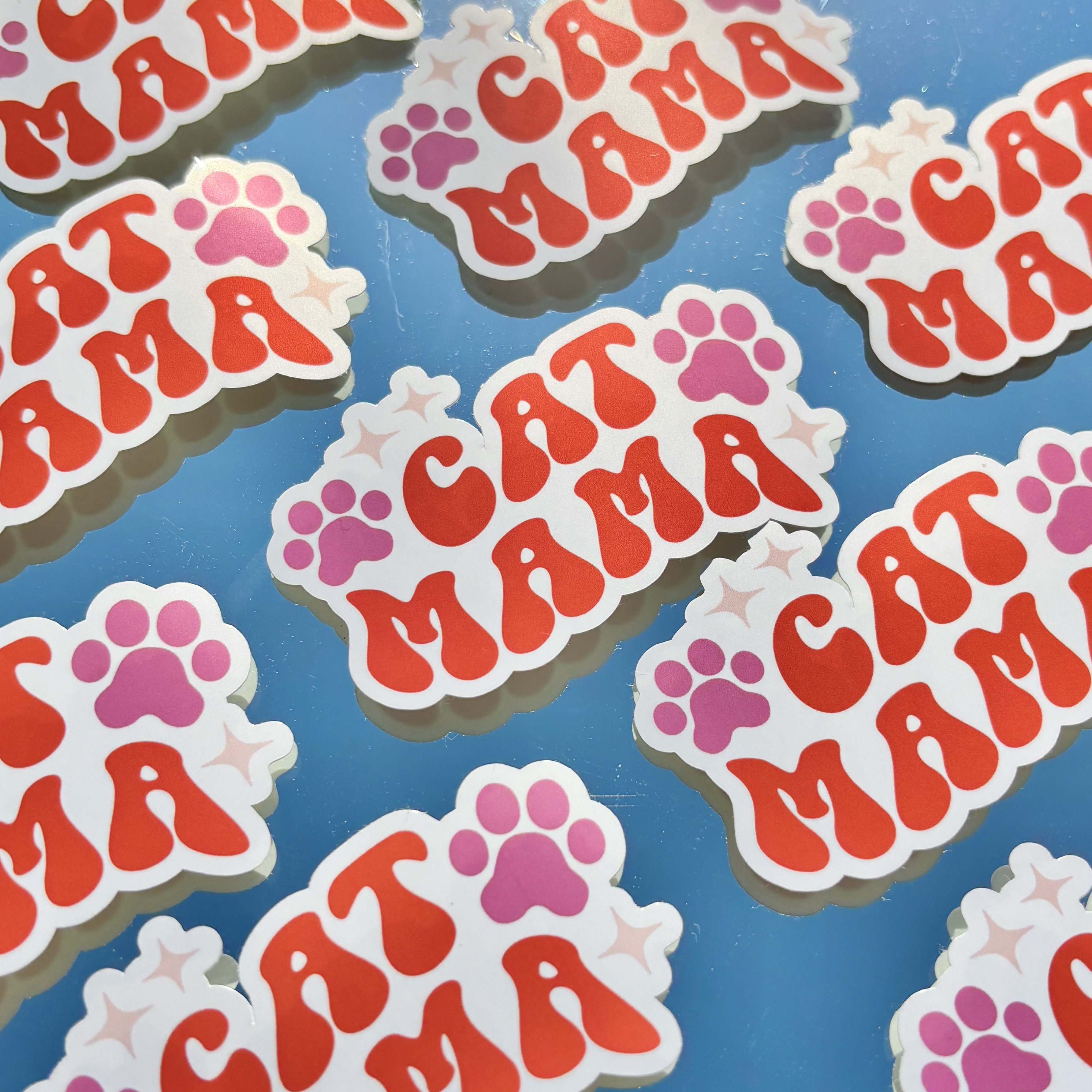 Cat Mama Vinyl Sticker