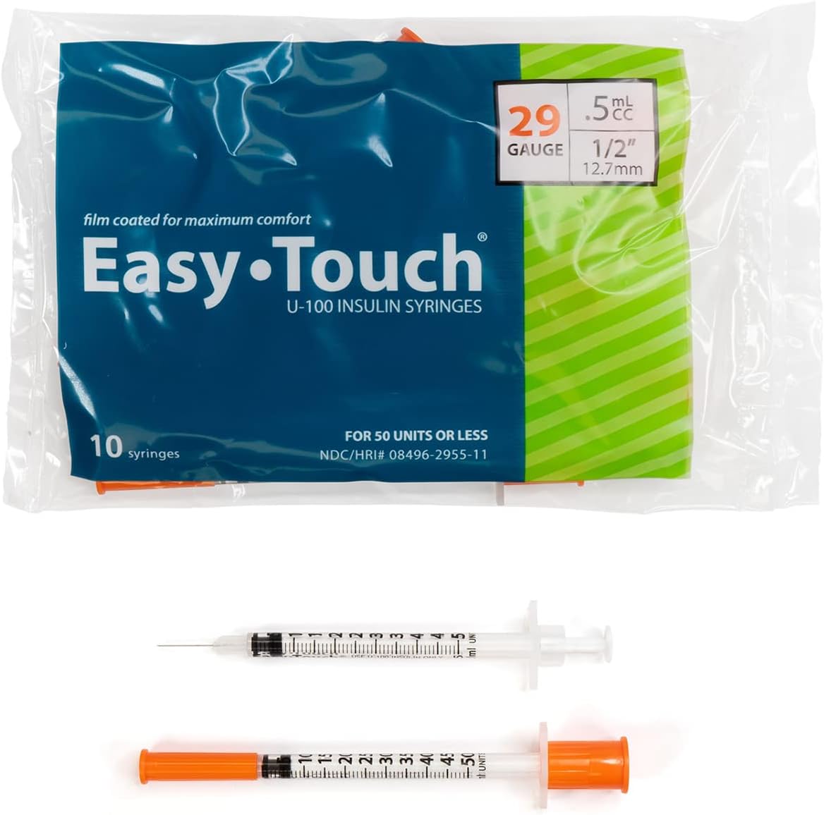 Easy Touch U-100 Insulin Syringes