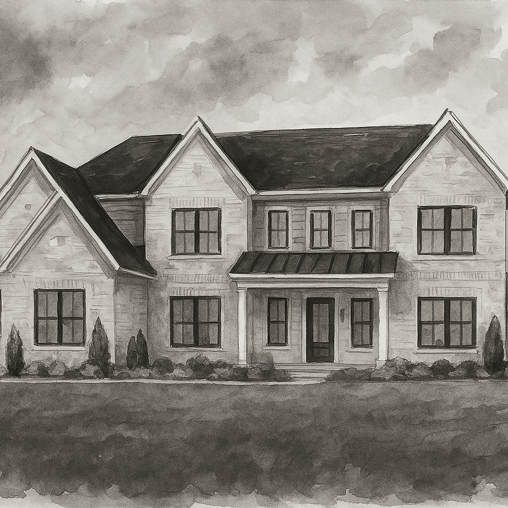 Personalized Home/Vacation Spot Portrait Digital Print - Style I