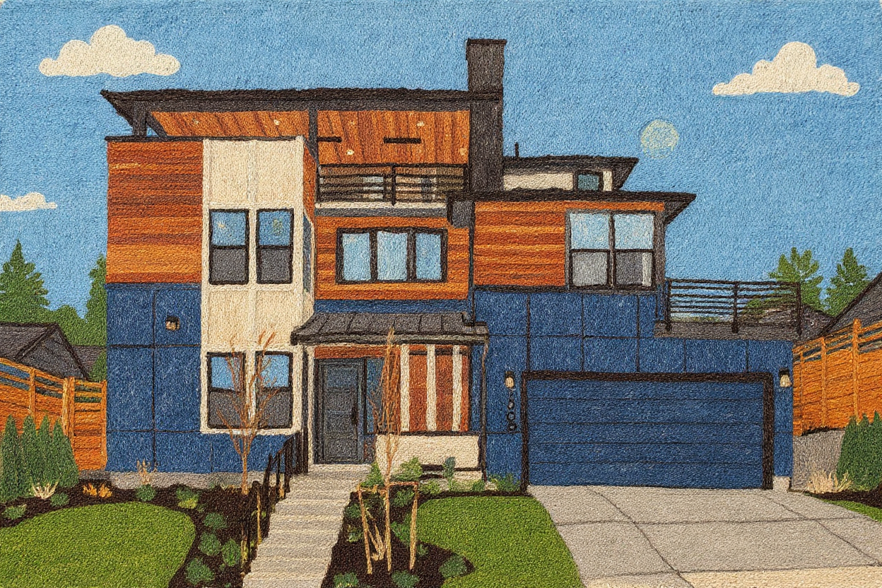 Personalized Home/Vacation Spot Portrait Digital Print - Style G