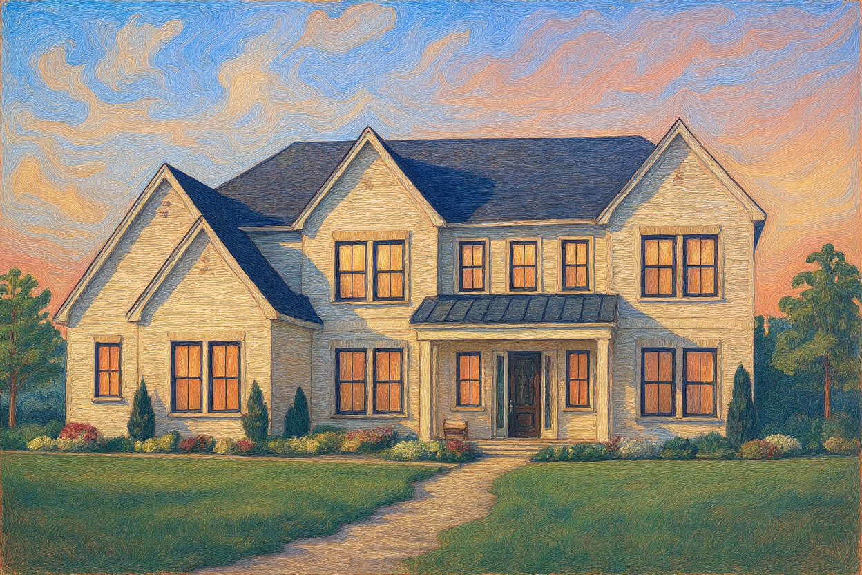 Personalized Home/Vacation Spot Portrait Digital Print - Style C