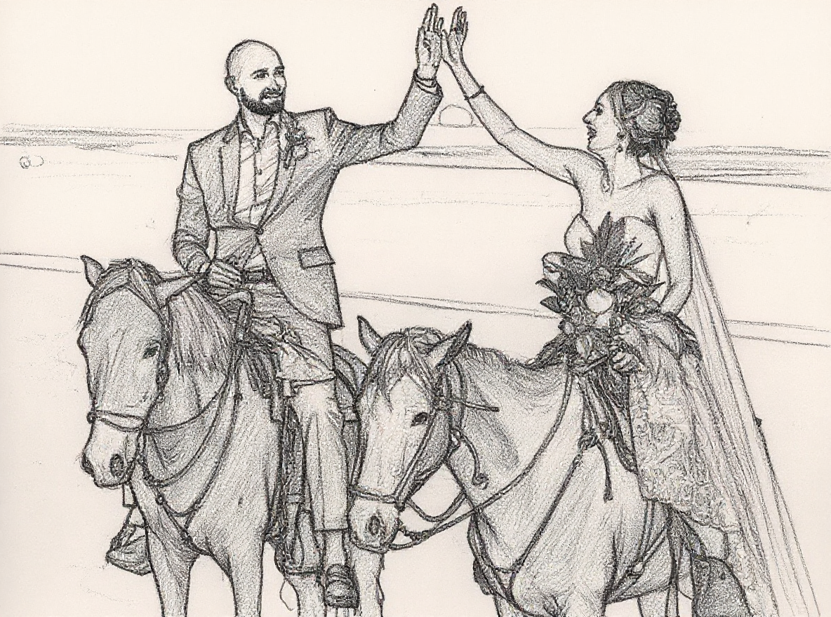 Personalized Couple/Family Portrait Digital Print - Style F