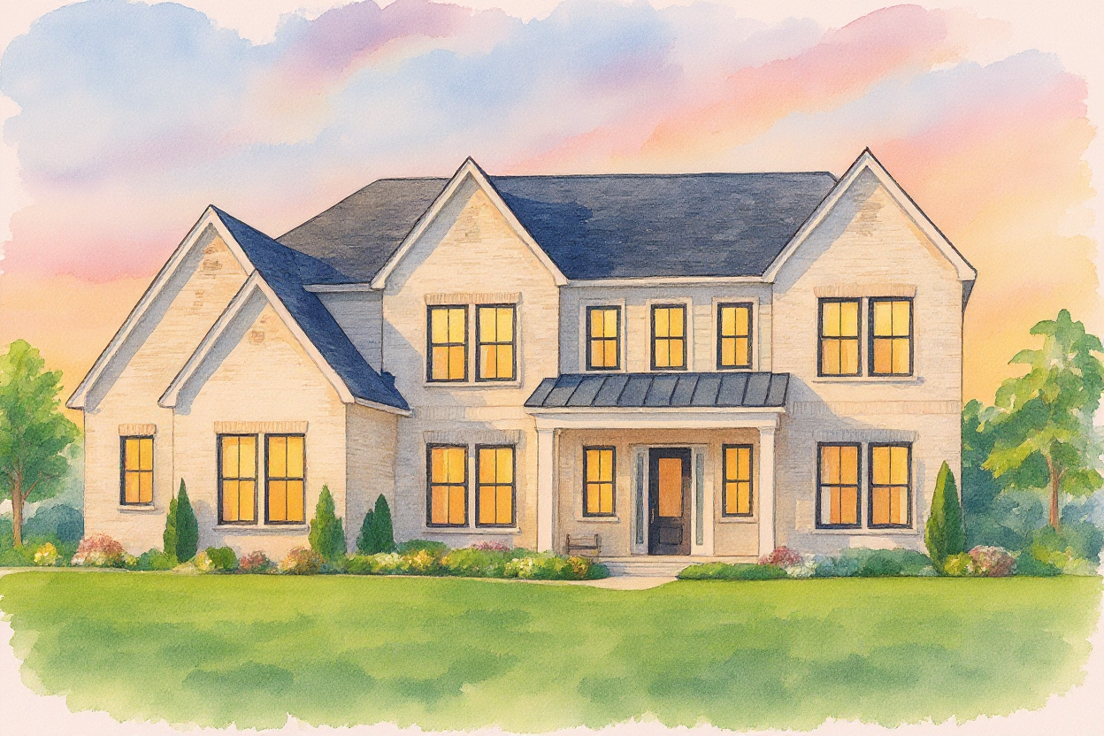 Personalized Home/Vacation Spot Portrait Digital Print - Style B