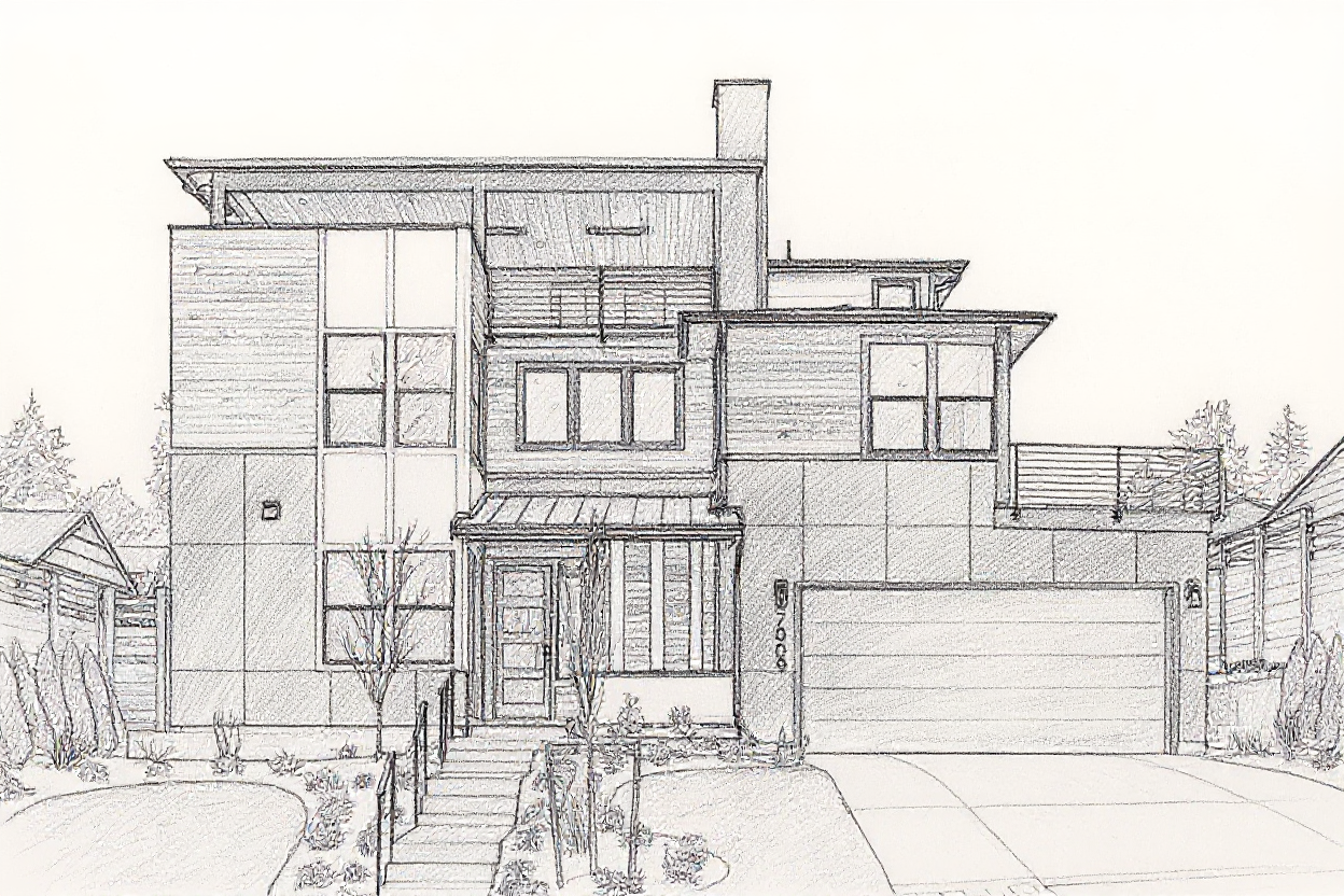 Personalized Home/Vacation Spot Portrait Digital Print - Style F