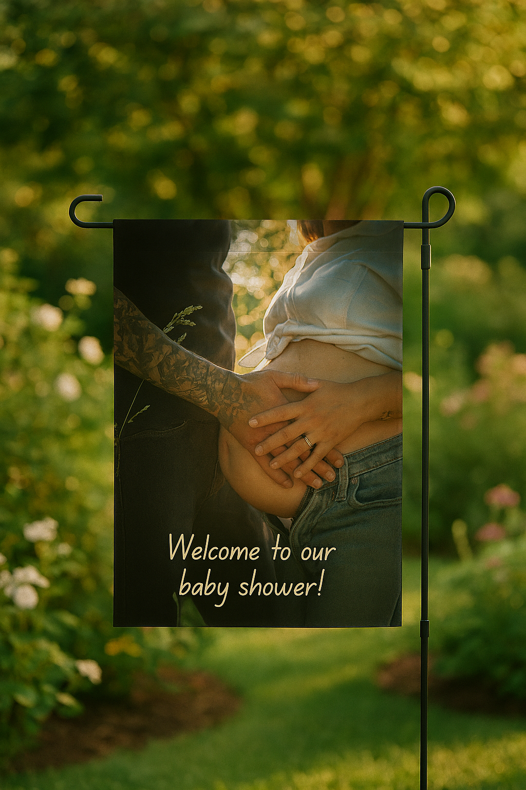 Personalized Home & Garden Banner, Wedding, Housewarming Party, Baby Shower, Engagement Party