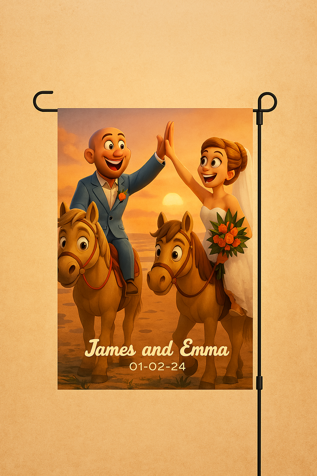 Personalized Home & Garden Banner, Wedding, Housewarming Party, Baby Shower, Engagement Party