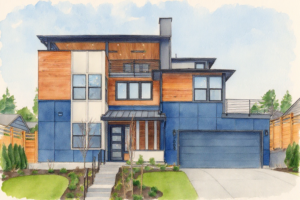 Personalized Home/Vacation Spot Portrait Digital Print - Style B