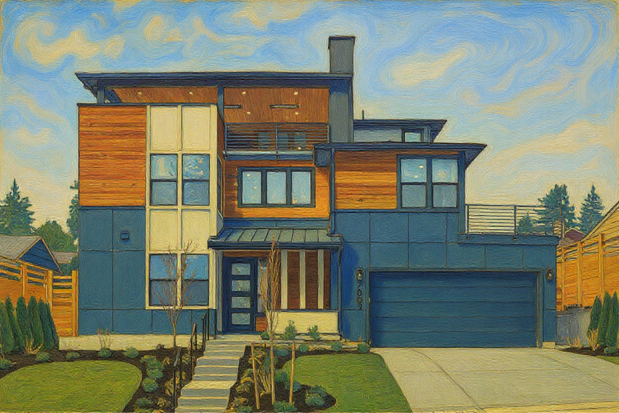 Personalized Home/Vacation Spot Portrait Digital Print - Style C