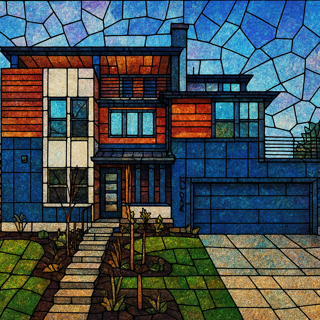 Personalized Home/Vacation Spot Portrait Digital Print - Style Q