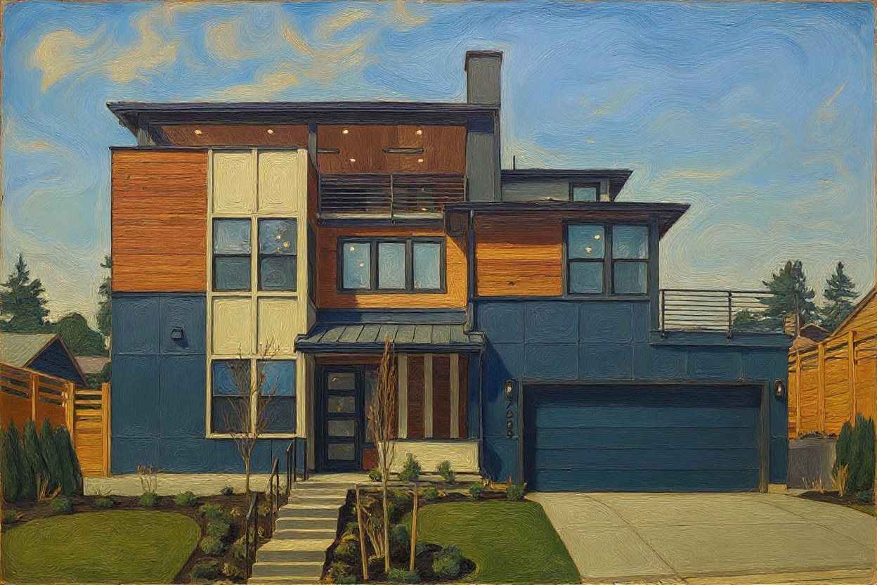 Personalized Home/Vacation Spot Portrait Digital Print - Style L