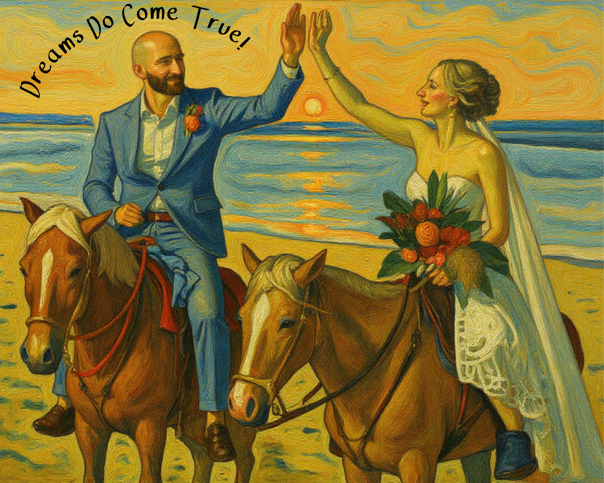 Personalized Couple/Family Portrait Digital Print - Style D