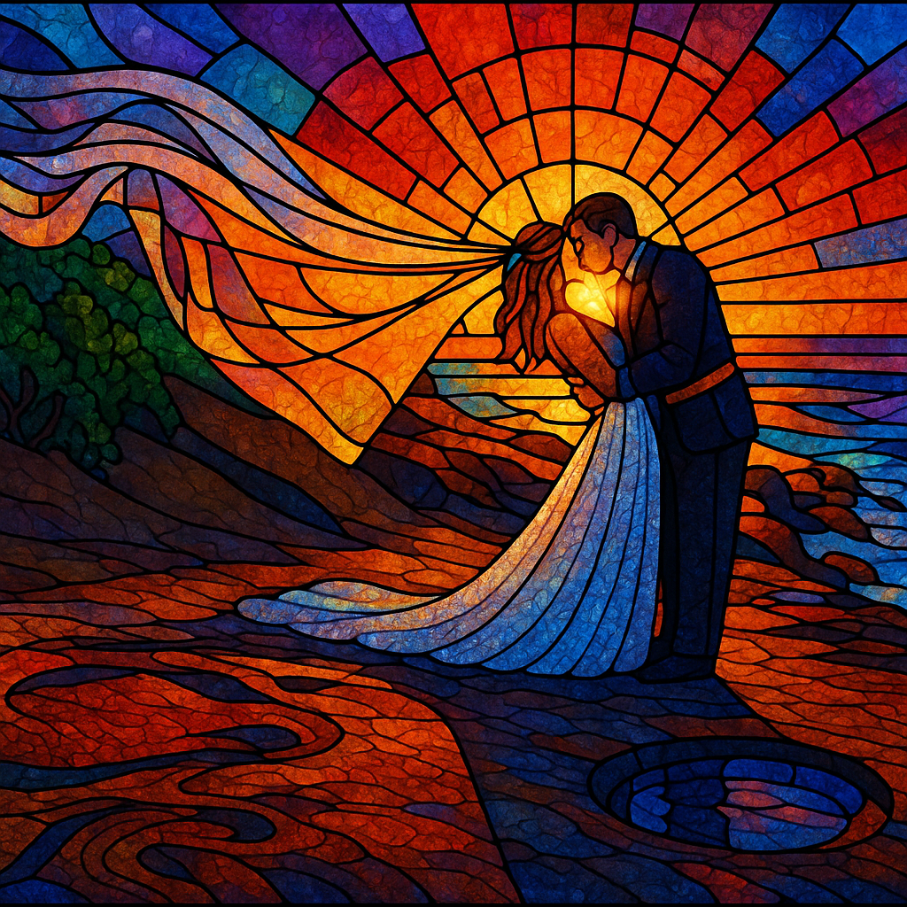 Personalized Couple/Family Portrait Digital Print - Style Q