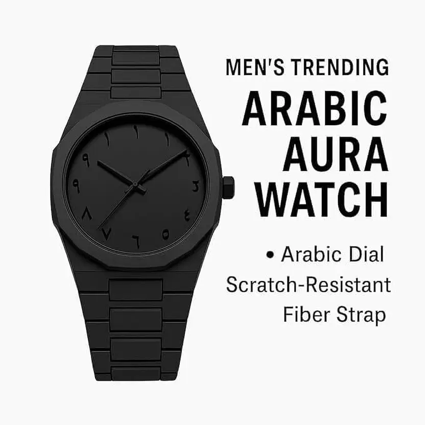 Black Minimalist Wristwatch
