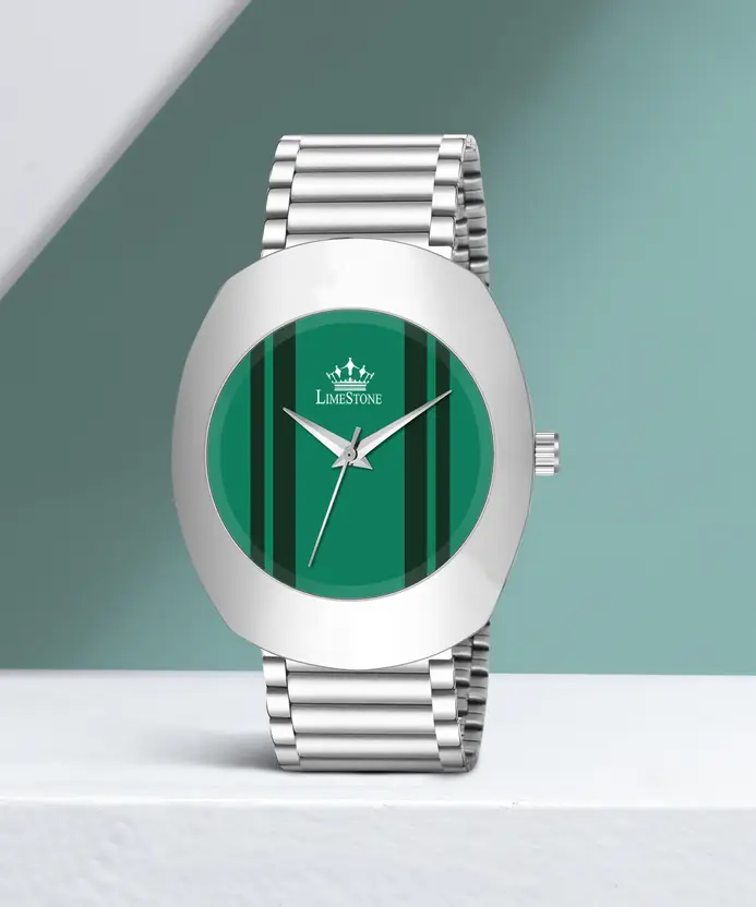 Stylish Green Dial Wristwatch