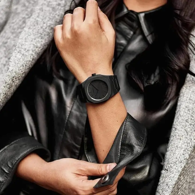 Black Minimalist Wristwatch