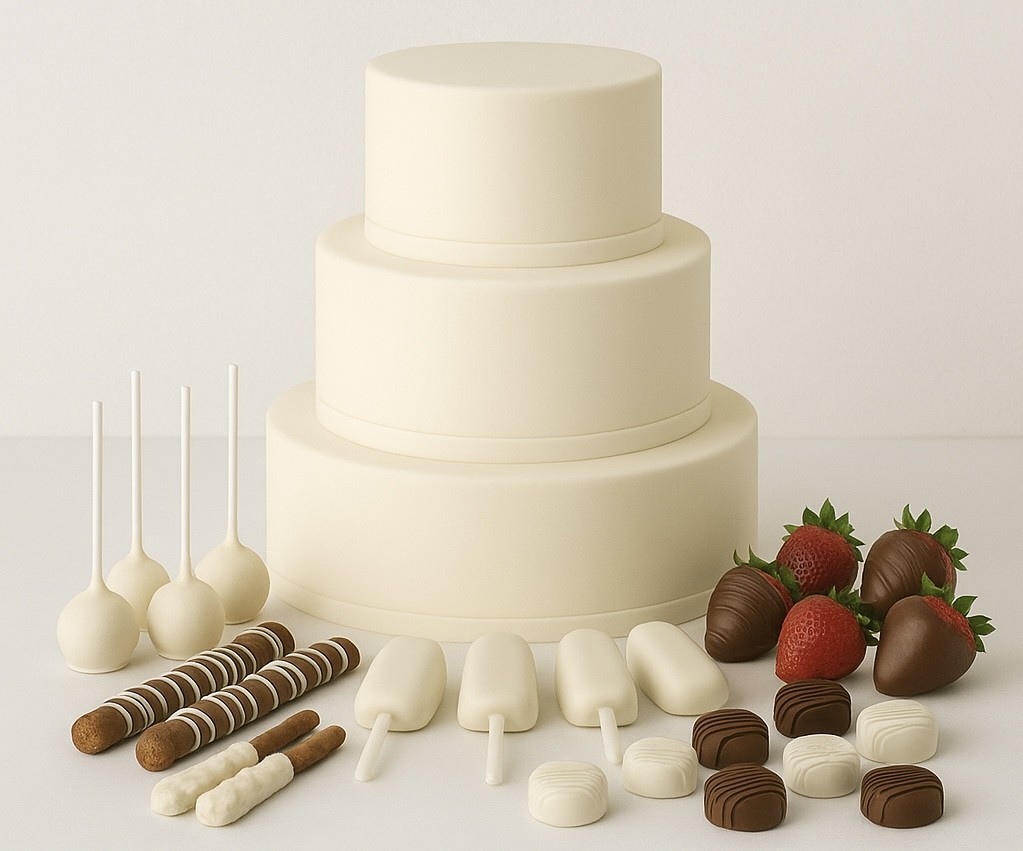 Elegant Three-Tier White Cake