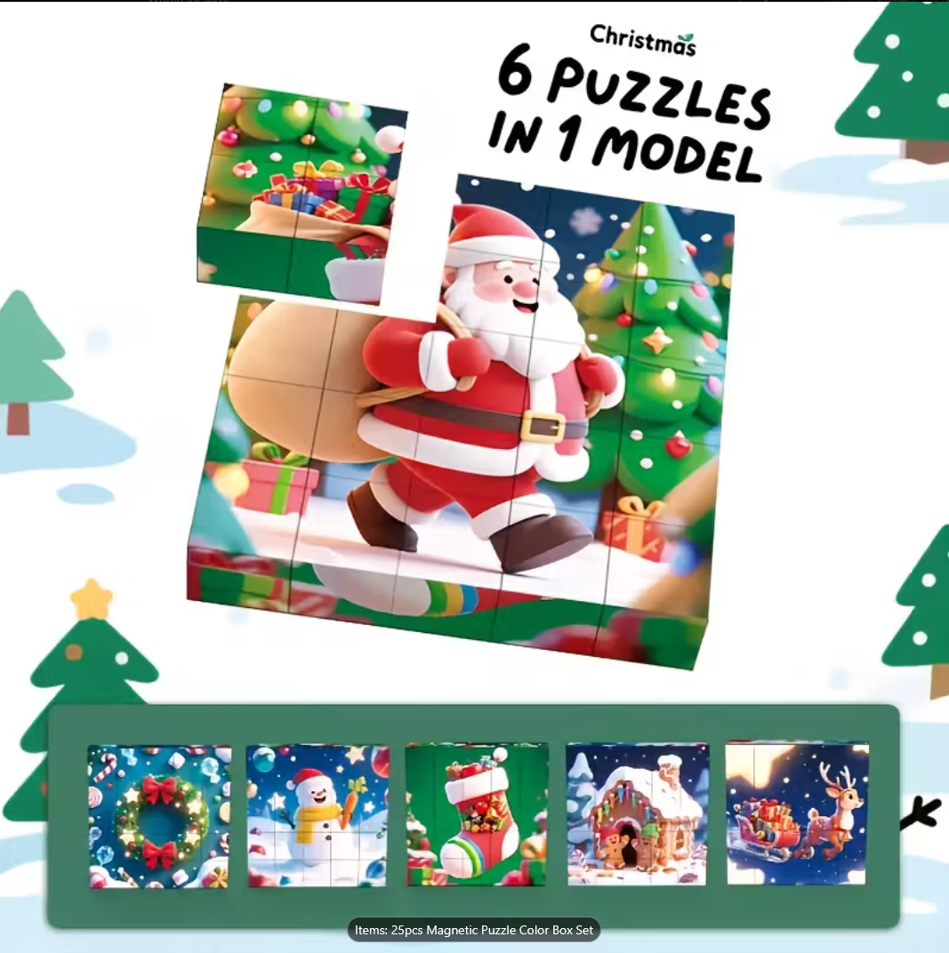 Magnetic puzzle - Christmas