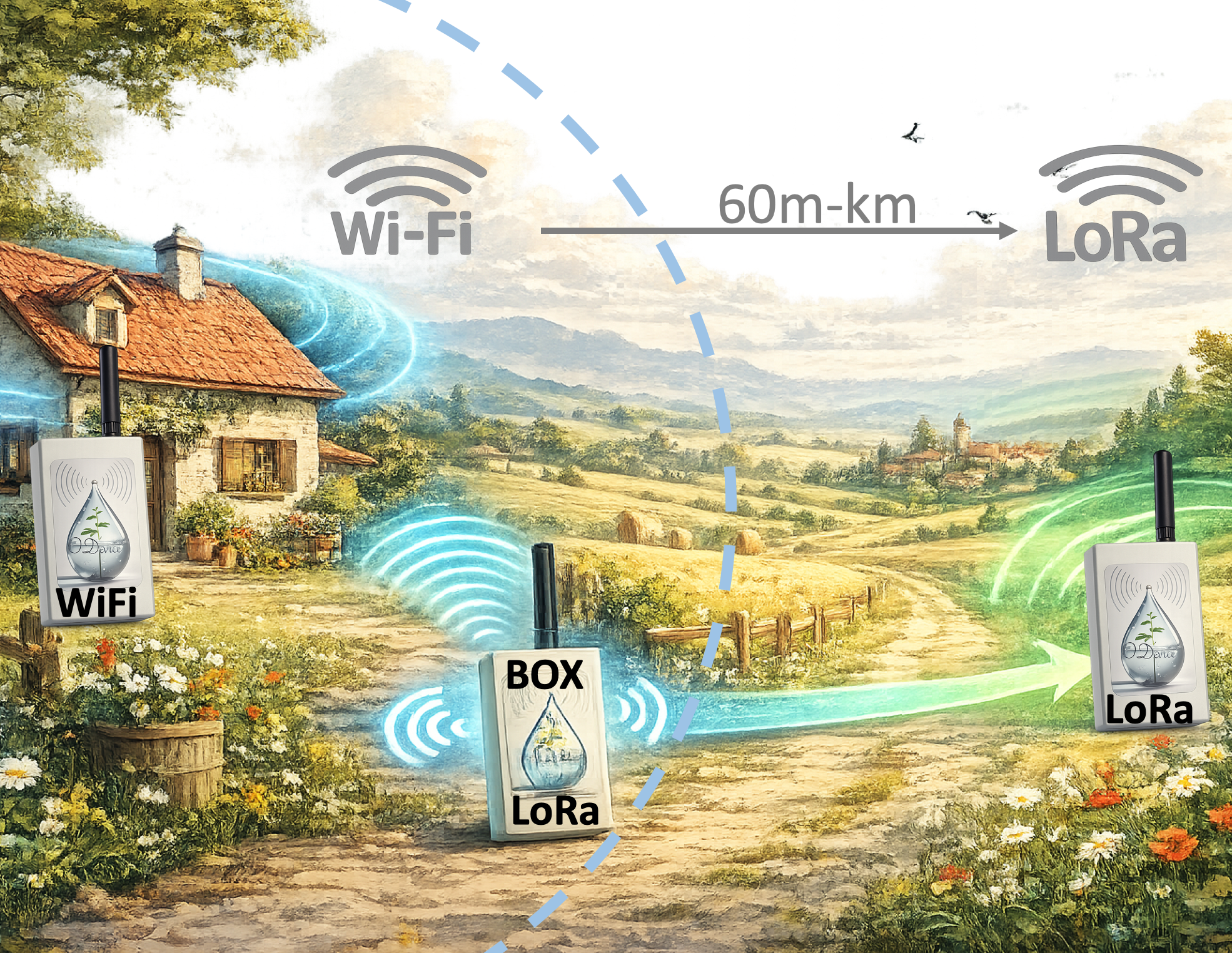 Kits Débitmètre Connecté à Impulsion (Choix des versions)
