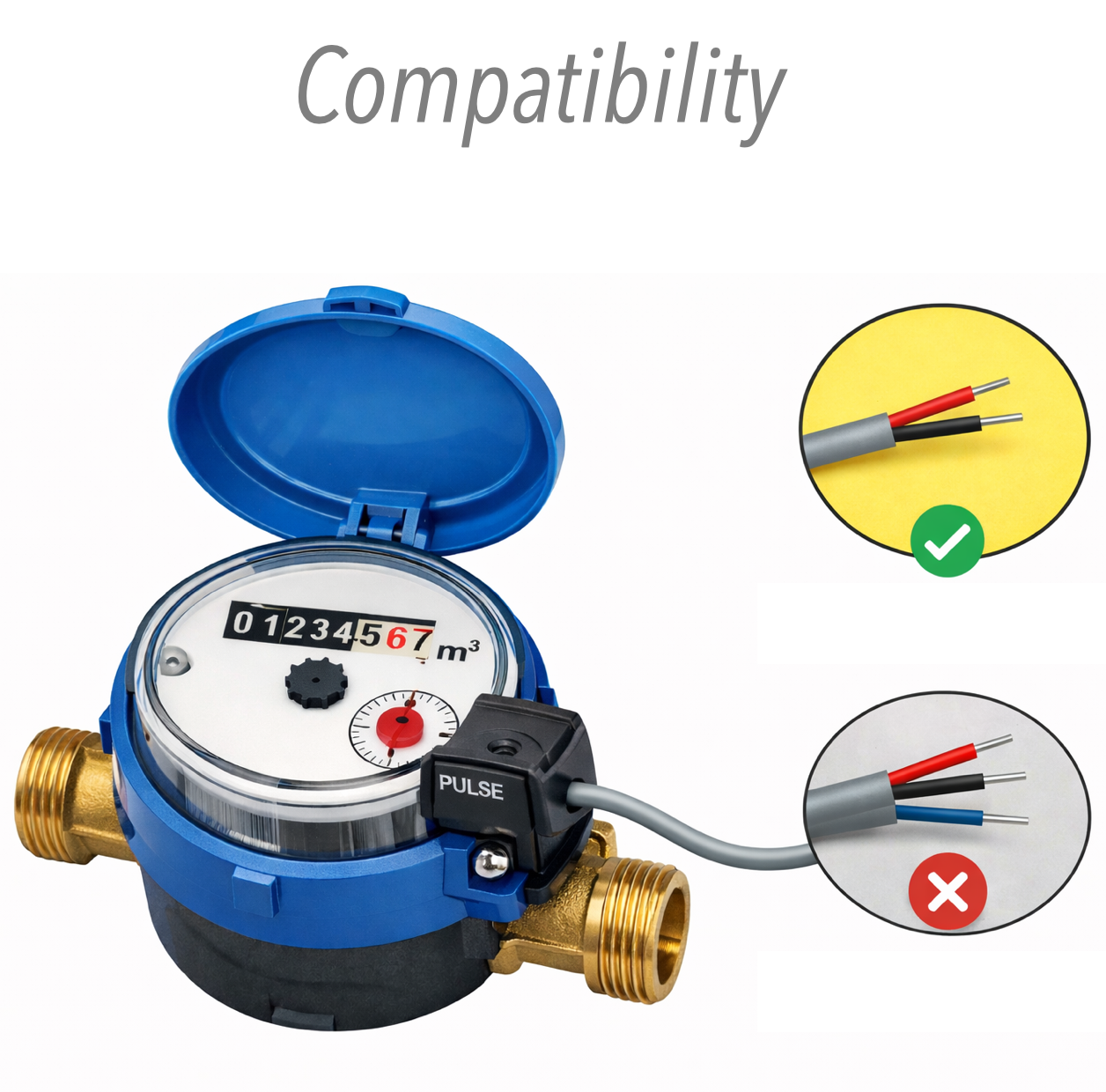 Kits Compteur d’Eau Connecté à Impulsions  (Choix des versions)